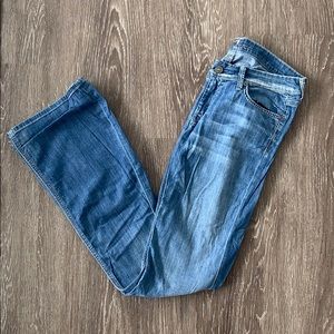 7 for all mankind light wash boot cut jeans